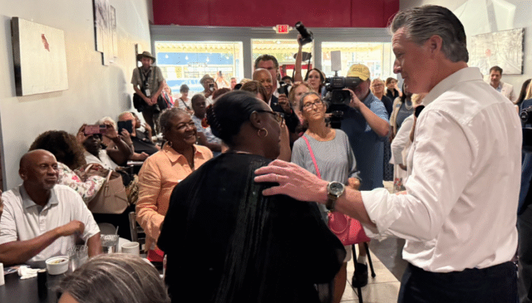 Gov. Gavin Newsom Visits South Carolina to Discuss Medicaid and Disaster Relief Cuts